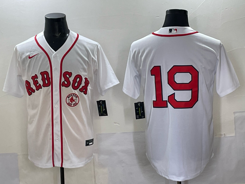 Men 2025 Boston Red Sox #19 Anthony white Nike MLB Jersey style 012
